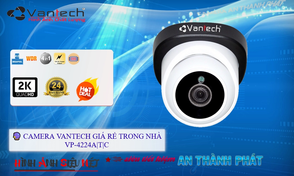 Camera VanTech VP-4224A|T|C Tiết Kiệm ✔️