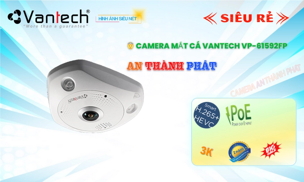 VP-61592FP Camera Ip POE Sắc Nét VanTech Giá rẻ
