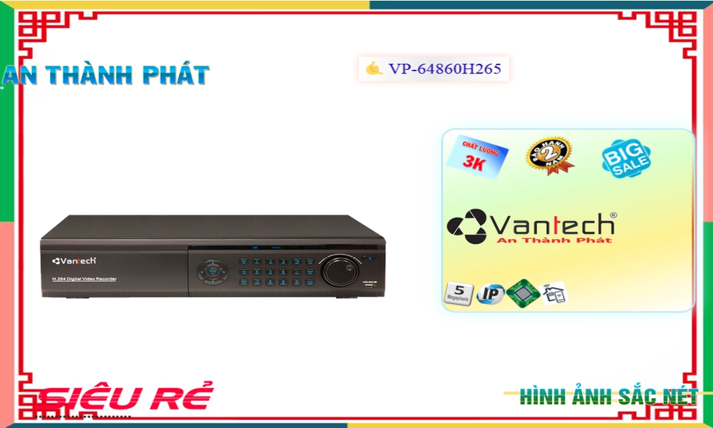Đầu Ghi VP-64860H265,VP-64860H265 giá mới nhấtVP-64860H265 Chính hãng,VP 64860H265,Giá Bán VP-64860H265,Công ty bán VP-64860H265,VP-64860H265 giá mới nhất,VP-64860H265 Chính hãng,Giá ,Phân Phối Sỉ VP-64860H265