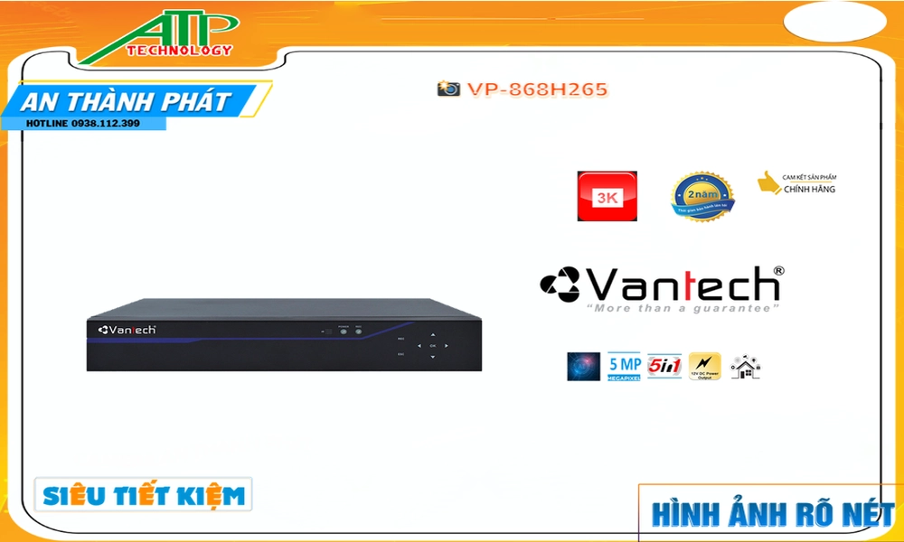 VP-868H265 Đầu Ghi Hình Giá tốt VP-868H265 Đầu Ghi Hình Giá tốt