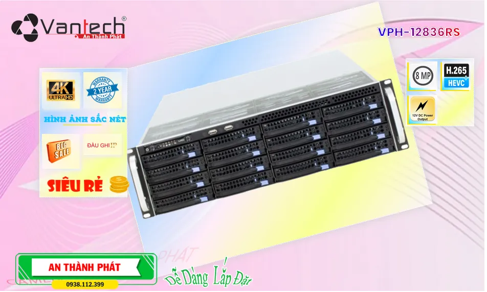VPH-12836RS sắc nét VanTech ➠