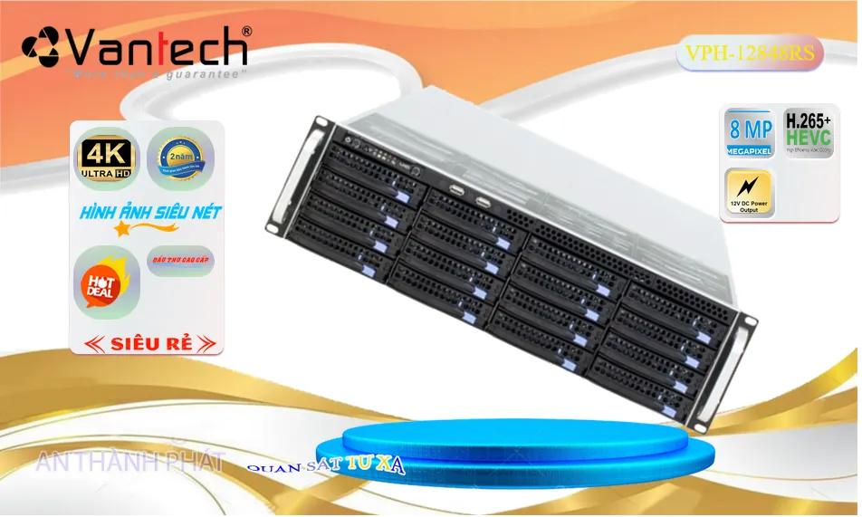 Server Ghi Hình Camera VPH-12848RS Chuyên Dụng Server Ghi Hình Camera VPH-12848RS Chuyên Dụng