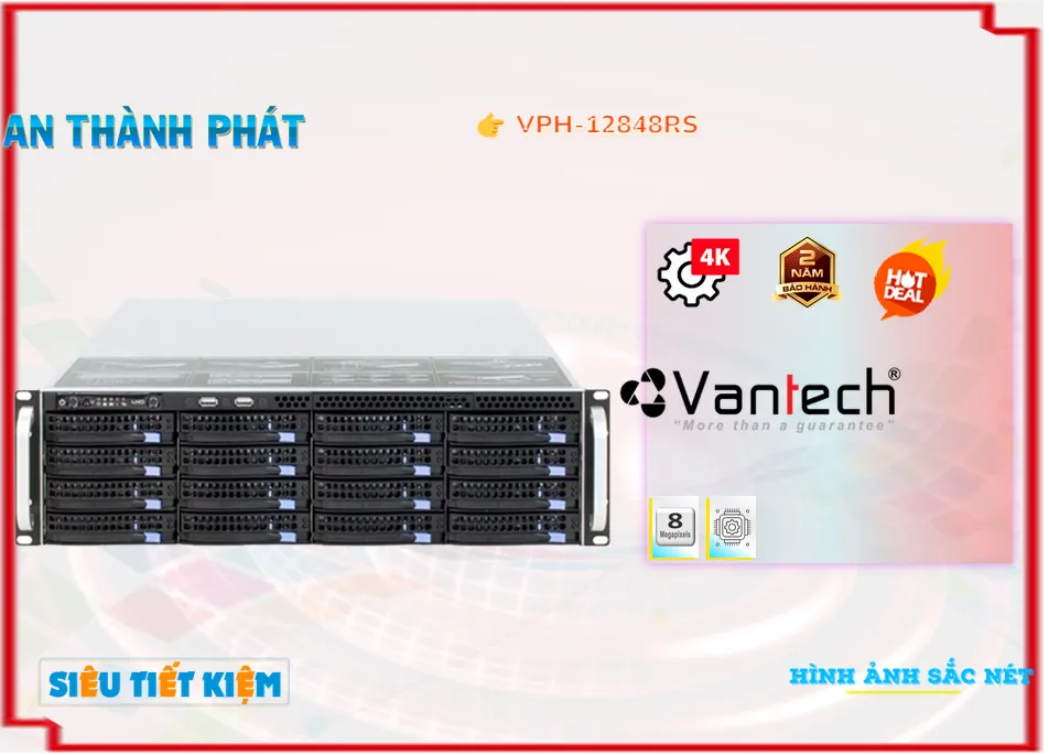 Server Ghi Hình Camera VPH-12848RS Chuyên Dụng Server Ghi Hình Camera VPH-12848RS Chuyên Dụng