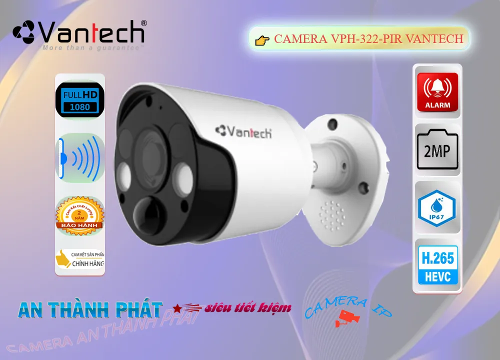 VPH-322PIR Camera  VanTech Sắt Nét