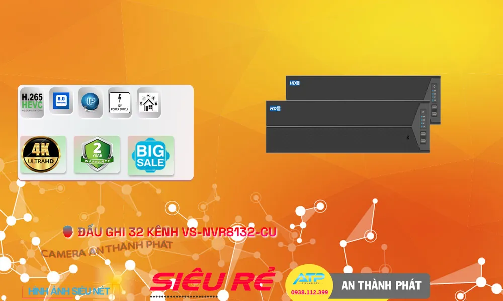 Đầu ghi Visioncop VS-NVR8132-CU