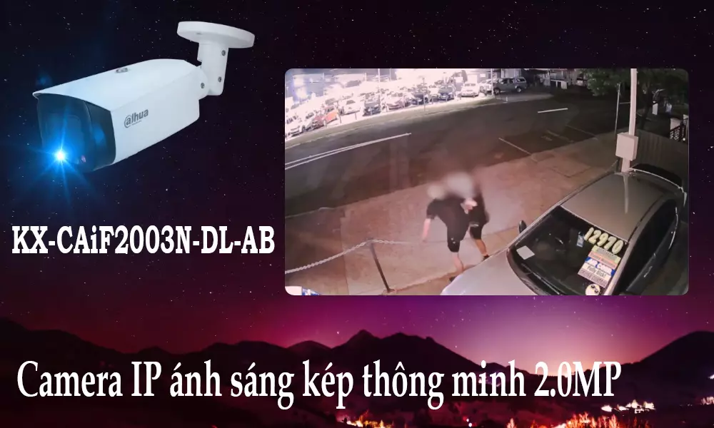 Camera IP KX-CAiF2003N-DL-AB Ánh Sáng Kép Thông Minh