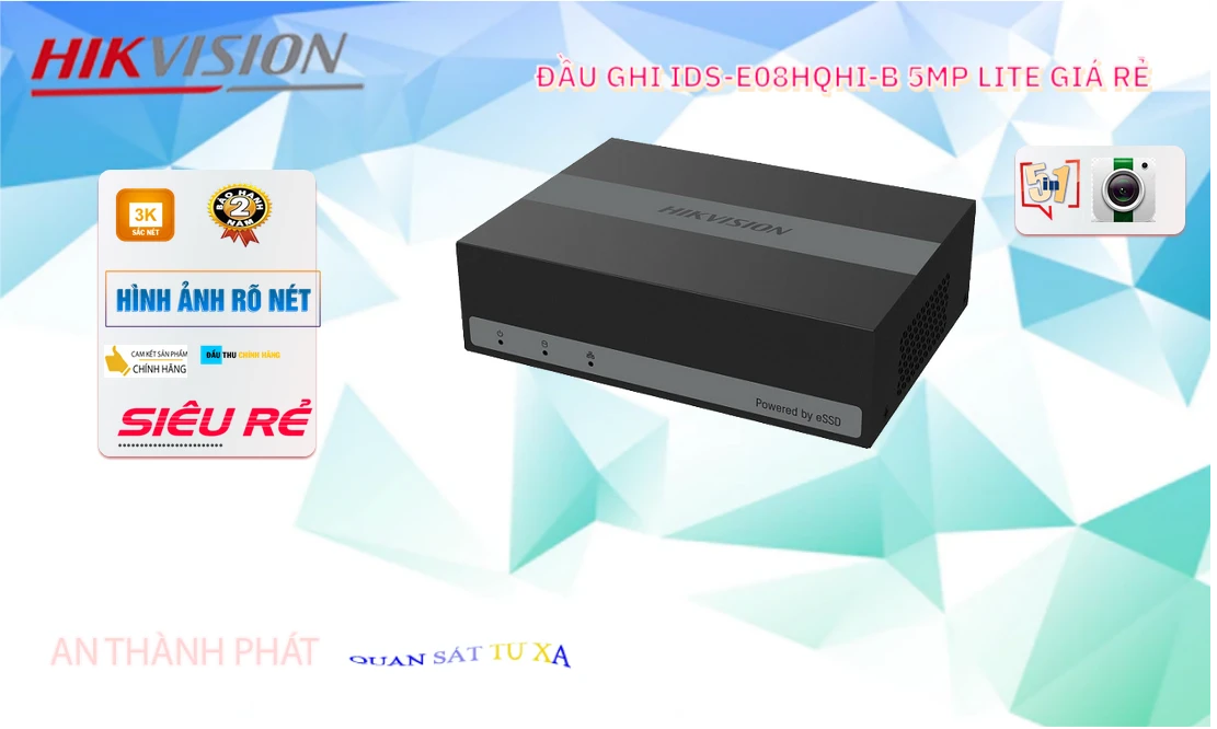 iDS-E08HQHI-B sắc nét Hikvision