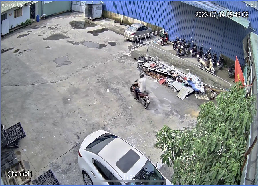 Hình  Camera  thực tế  Chất Lượng Hình  2.0 MP FULL HD 1080P  Tiết kiệm chi phí  của bộ Trọn Bộ Camera Gia Đình Giá Rẻ sử dụng mã VPH-201DA