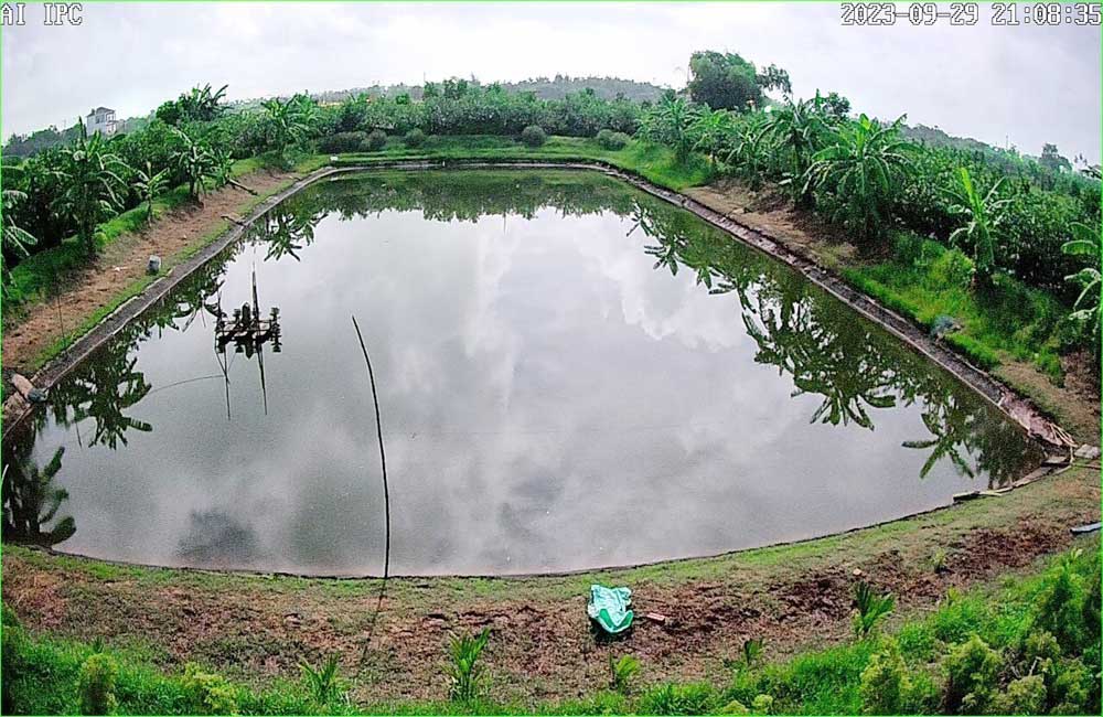 Hình  Loại Camera an ninh  thực tế  hình ảnh chất lượng  FULL HD 1080P  Xem qua điện thoại từ xa ổn định  của bộ Lắp Camera Cửa Hàng Giá Rẻ Sắt Nét sử dụng mã DS-2CD1323G2-LIUF