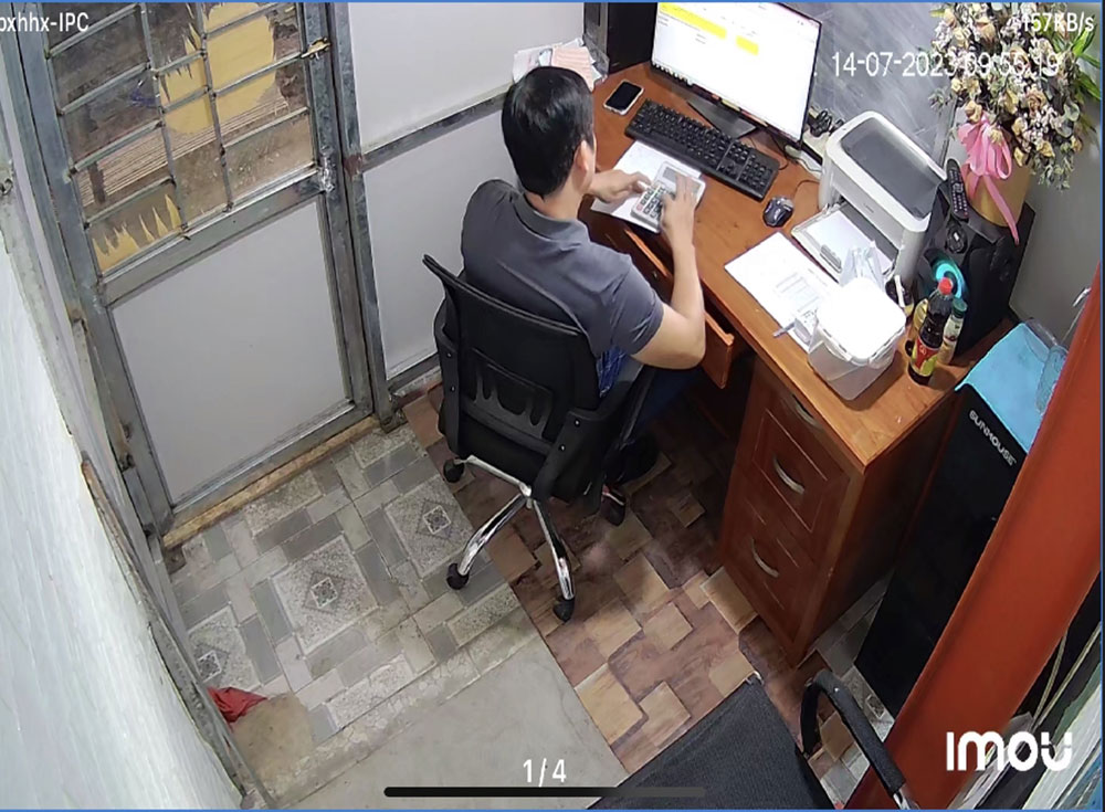 Hình  Camera Giá re  thực tế  hình ảnh chất lượng  2.0 MP FULL HD 1080P  Hình ảnh chất lượng  của bộ Gói Camera Giám Sát Từ Xa Giá Rẻ sử dụng mã DH-IPC-HDW1230T1P-S5-VN